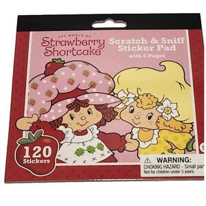 Strawberry Shortcake Scratch & Sniff Sticker‎ Pad 120 Stickers NEW 2024